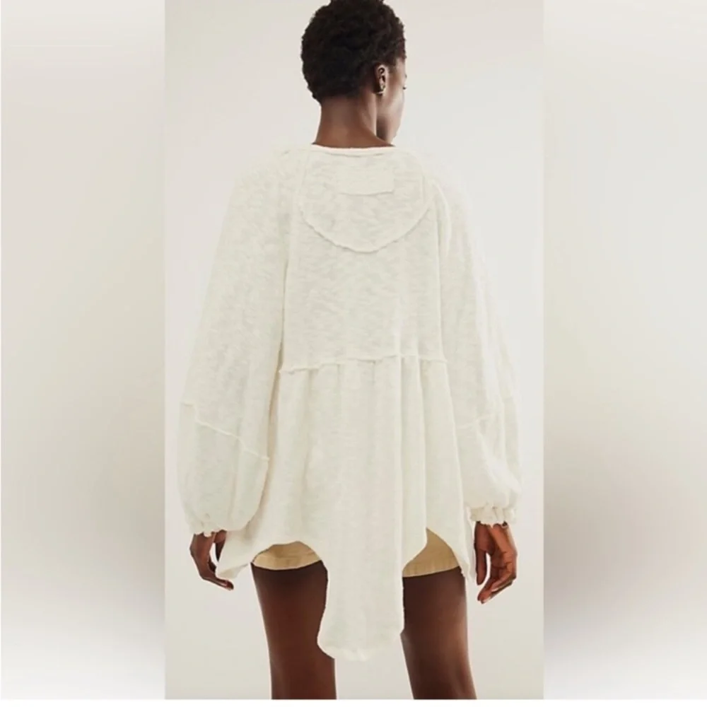 Free People We the Free Snowbell Oversized Balloon Sleeve Top Small/XSmall